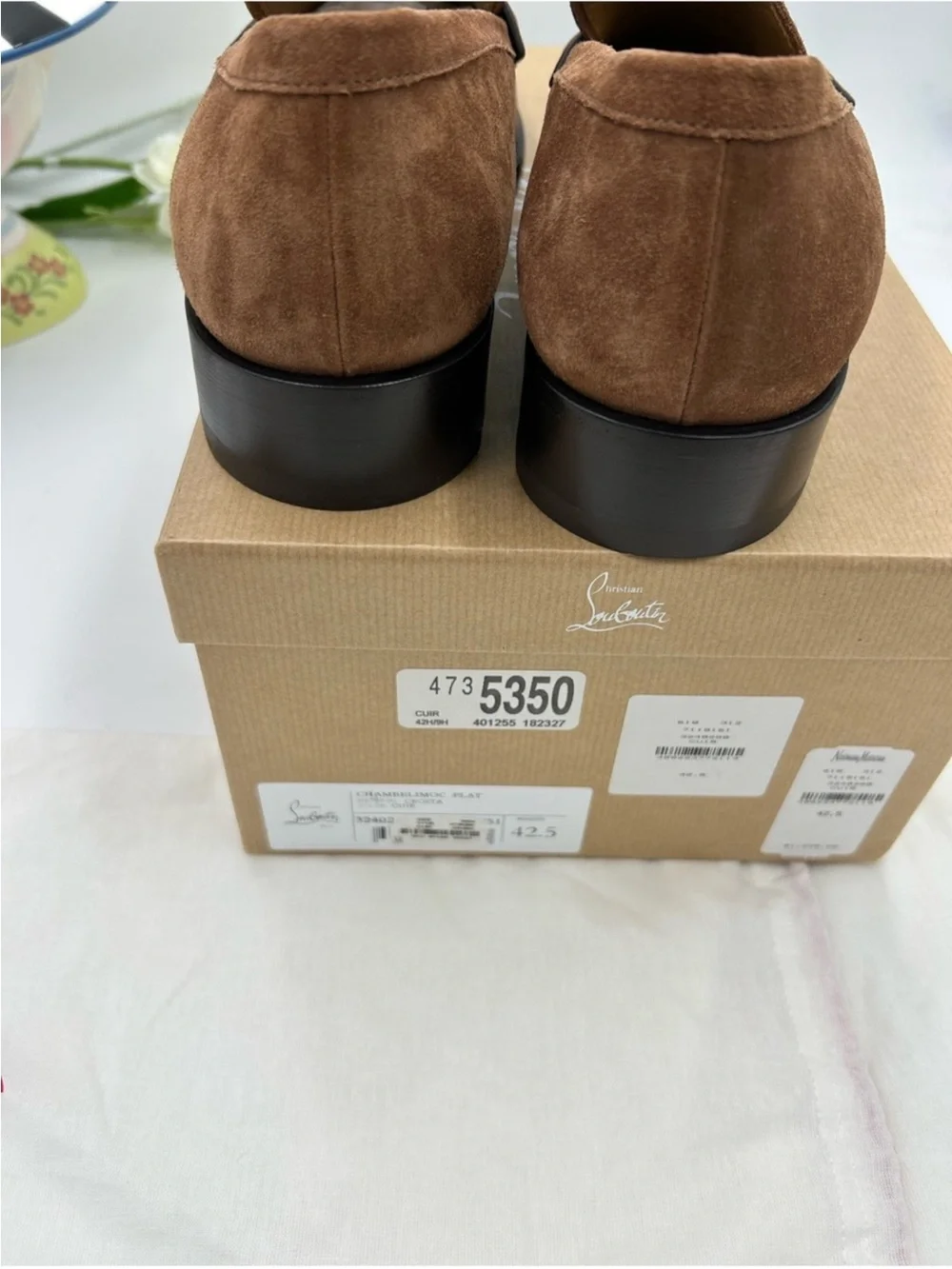 Men’s Christian Louboutin CHAMVELIMOC loafers size 42.5 made in Italy